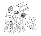 Kenmore 2538753063 electrical system and air handling parts diagram