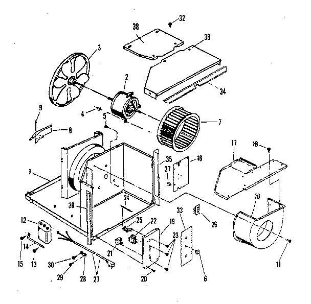 Electrical system and air handling parts