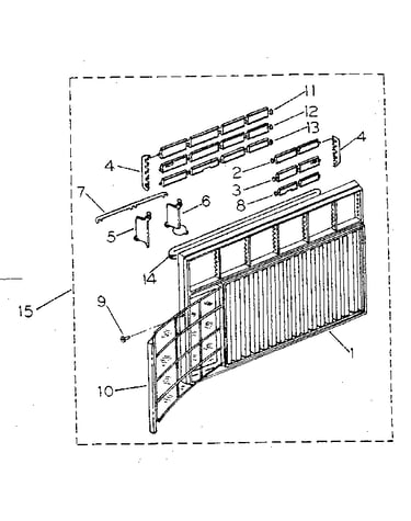 Cabinet and front panel parts