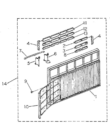 Cabinet and front panel parts
