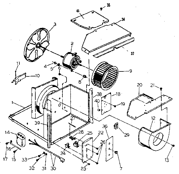 Electrical system and air handling parts