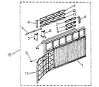 Kenmore 2538754103 cabinet and front panel parts diagram