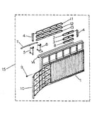 Cabinet and front panel parts