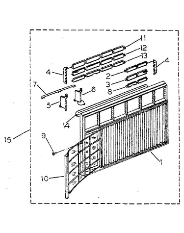 Cabinet and front panel parts