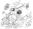 Kenmore 2538754103 electrical system and air handling parts diagram