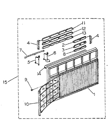 Cabinet and front panel parts