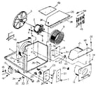 Kenmore 2538754113 electrical system and air handling parts diagram