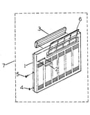 Cabinet and front panel parts
