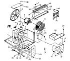 Kenmore 2538765101 electrical system and air handling parts diagram