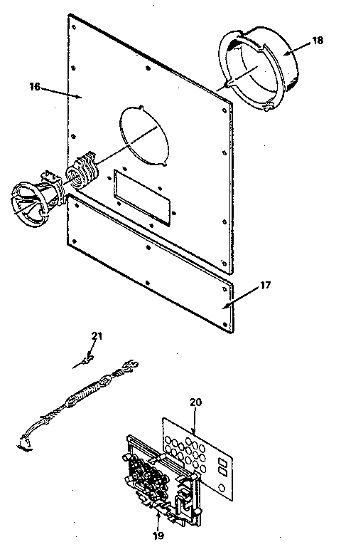 Back cabinet assembly