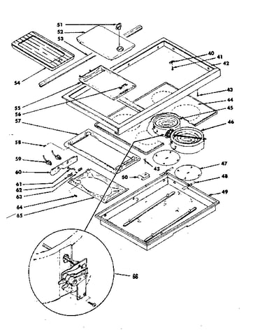 Main top cook surface