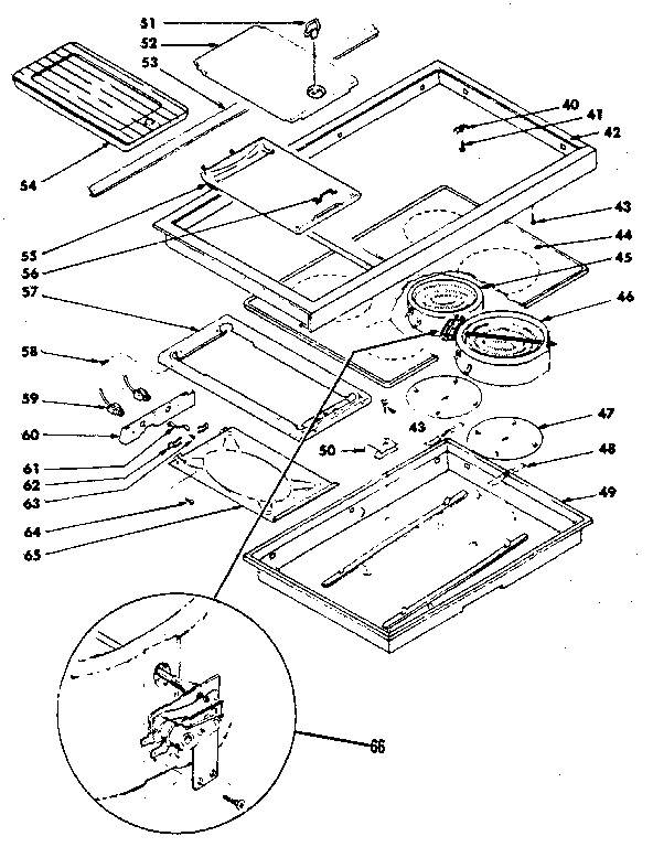 Main top cook surface