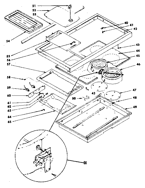 Main top cook surface