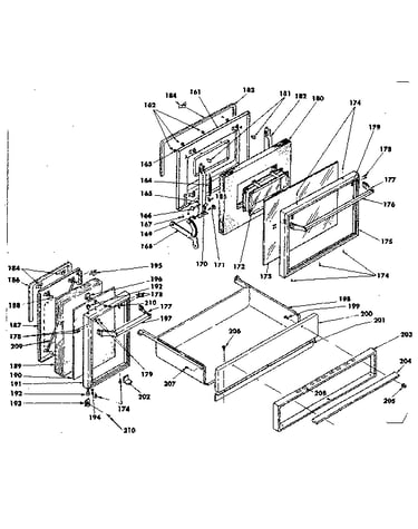 Doors and drawer
