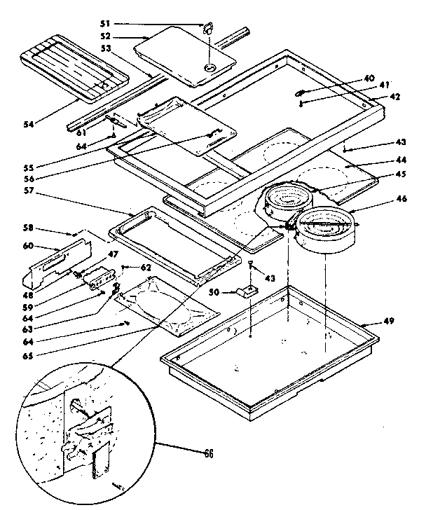Main top cook surface