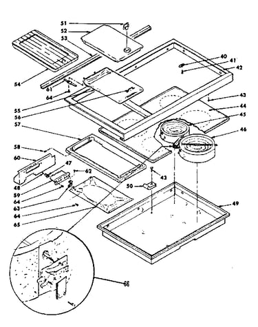 Main top cook surface
