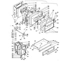 Kenmore 6289487810 doors, latch mechanism and drawer diagram