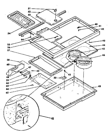 Main top cook surface