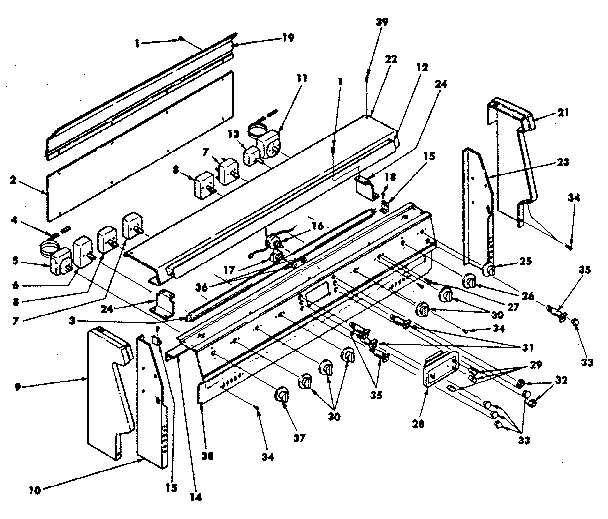 Backguard assembly