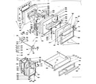 Kenmore 6289507710 doors, latch mechanism and drawer diagram