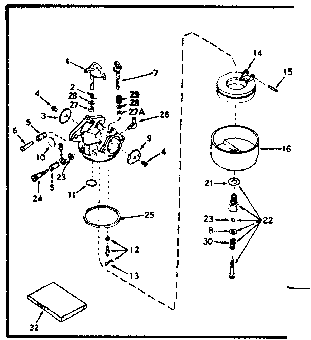 Carburetor no. 632233