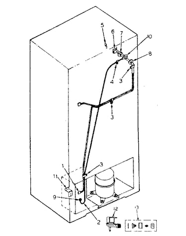 Ice maker installation parts