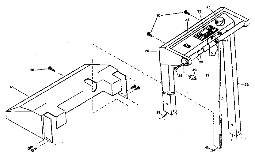 Control panel and motor housing