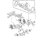 Craftsman 536796860 engine and wheel assembly diagram