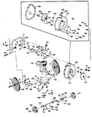 Engine and wheel assembly