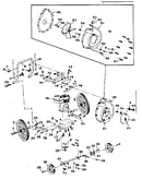 Engine and wheel assembly