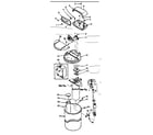 Kenmore 625342300 major assemblies and connecting parts diagram
