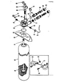 Resin tank, valve adaptor and connecting parts