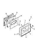 Oven door section