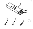 Kenmore 9114548692 wire harness and components diagram