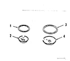 Kenmore 9114548691 optional porcelain pan and chrome ring kit no. 8068400 diagram