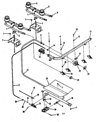 Burner section