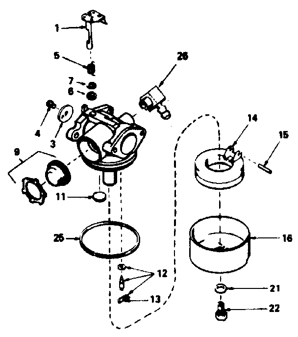 Carburetor no. 632466