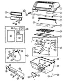 Grill and burner section