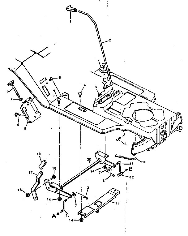 Blade housing suspension