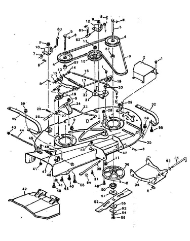 Blade housing lower half
