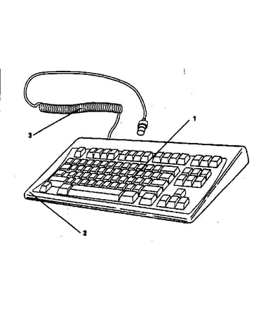 Space saving keyboard (84/85 key)