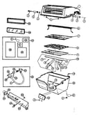 Grill and burner section