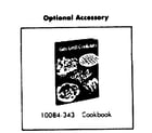 Kenmore 2581028180 optional accessory diagram