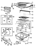 Grill and burner section