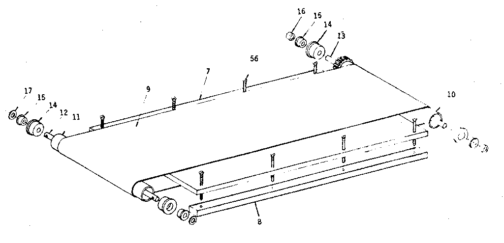 Walking belt assembly
