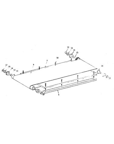 Walking belt assembly