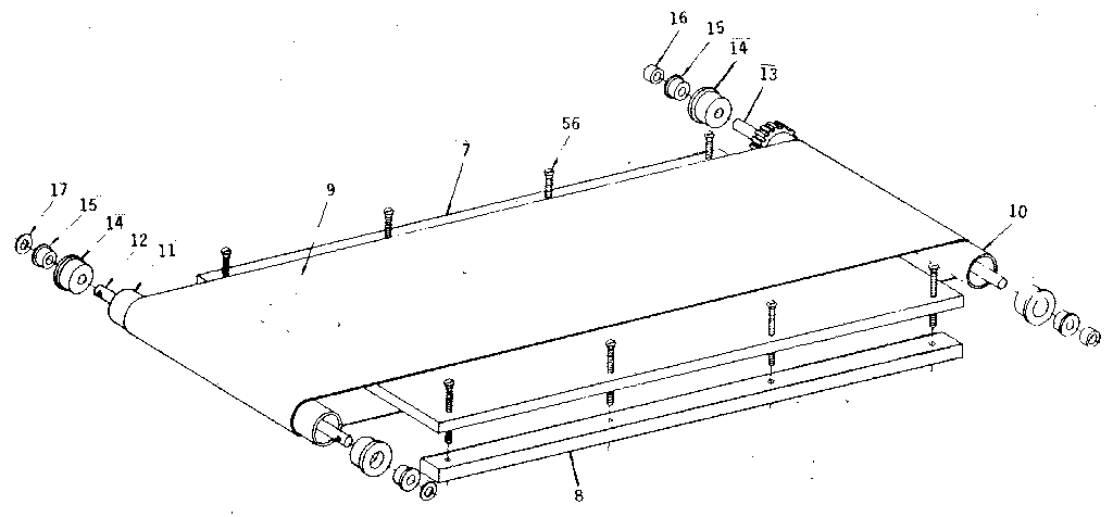 Walking belt assembly