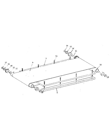 Walking belt assembly