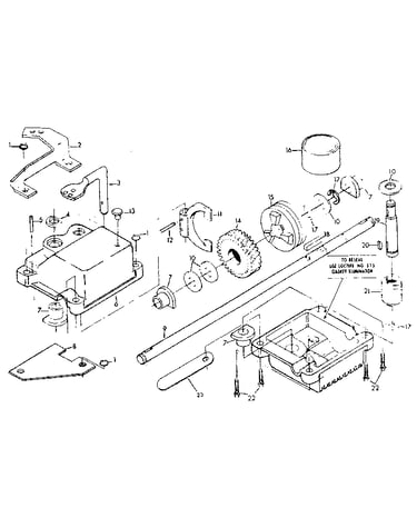 Gear case assembly no. 86625