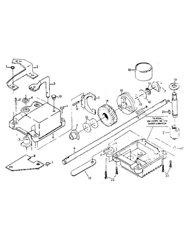 Gear case assembly no. 86625